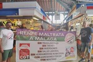 Nueva tanda de huelgas del personal del taller AVE en Málaga