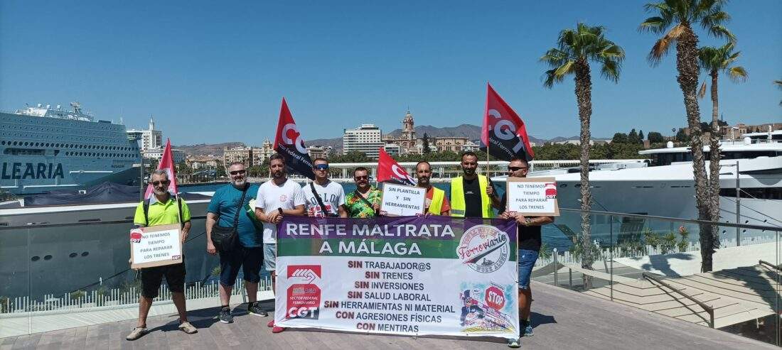 Termina Nueva tanda de paros parciales del personal del taller AVE en Málaga