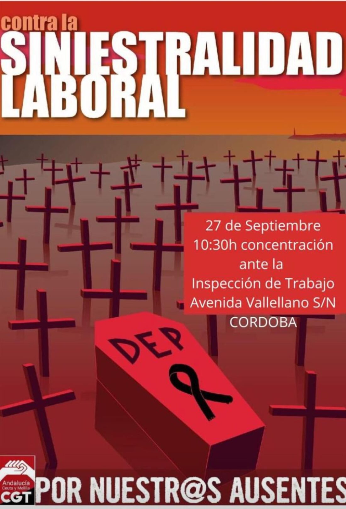 CGT Andalucía presenta en Córdoba informe sobre siniestralidad laboral y muertes en el trabajo en nuestra comunidad autónoma