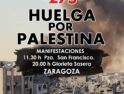 Convocada en Aragón Huelga General por Palestina