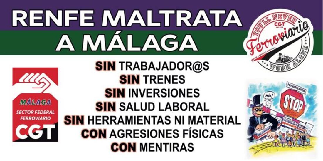 Son malagueñas casi el 50% de las ciudades españolas con más de 50.000 habitantes sin tren