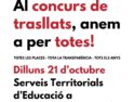 Concentració-Acció: Volem totes les places docents a concurs