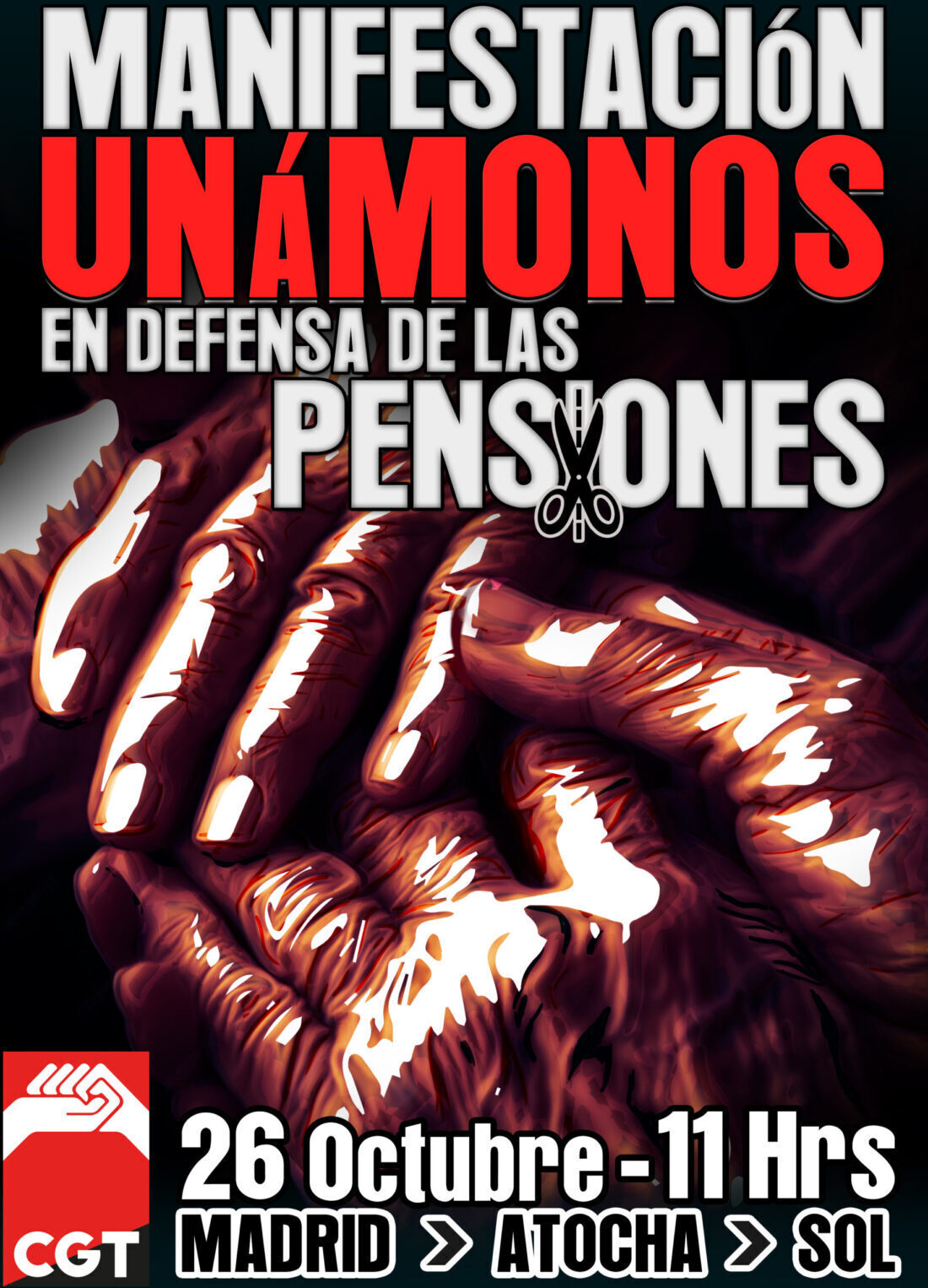 26-O: ¡Todas a Madrid! ¡Unámonos en defensa de las Pensiones!