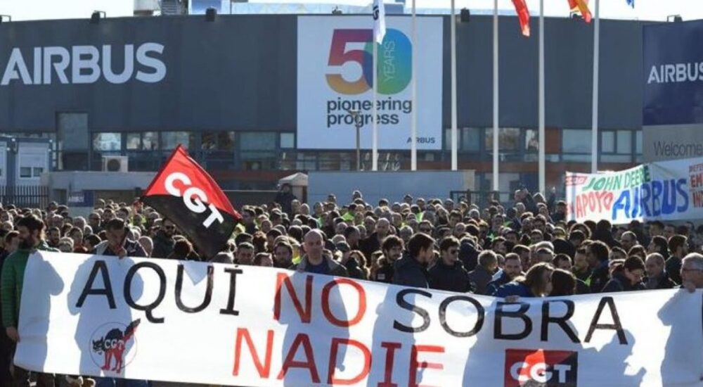 CGT rechaza el preacuerdo en AIRBUS y llama a la movilización por unas mejoras laborales reales y efectivas de sus plantillas