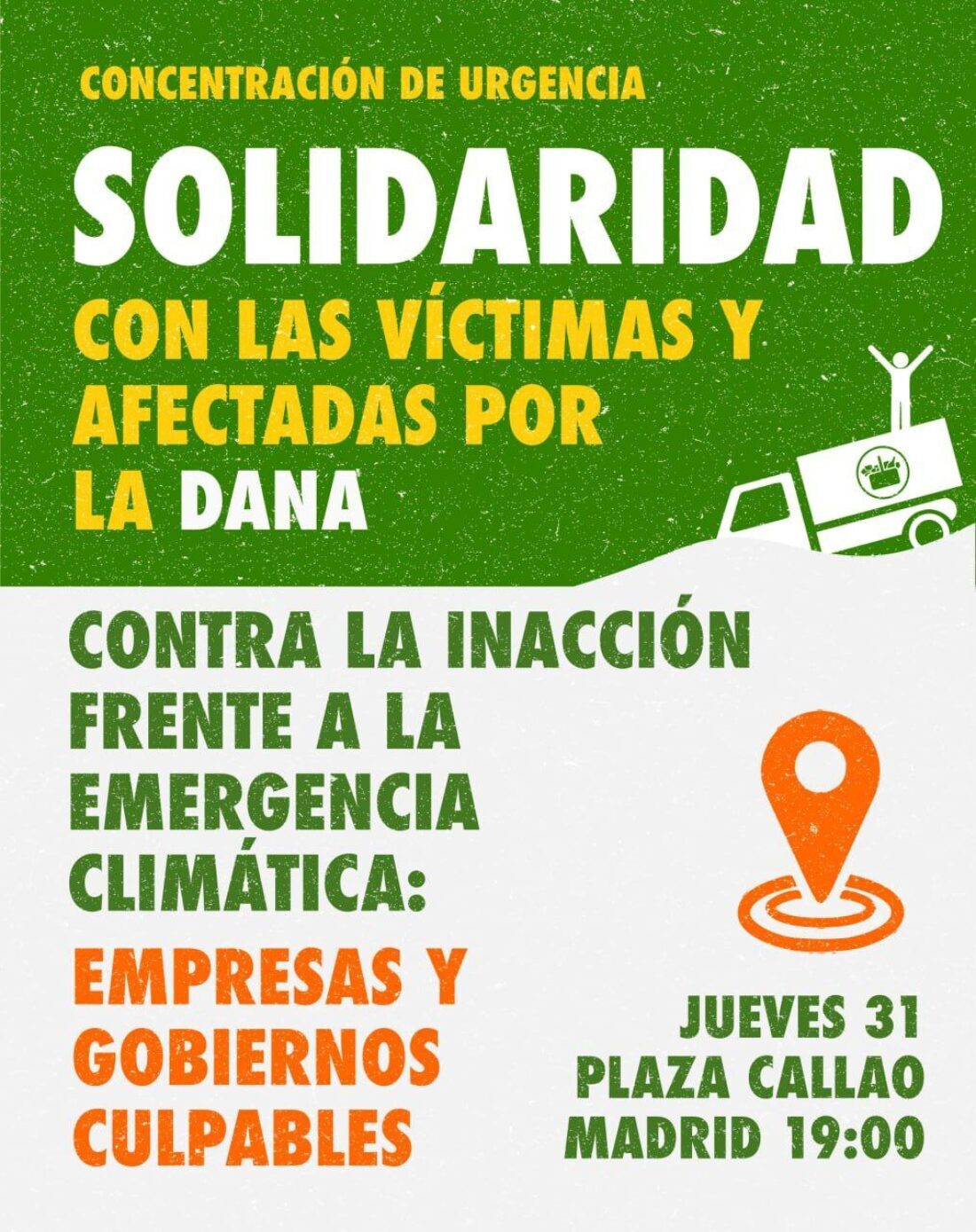 CGT llama a una concentración urgente en solidaridad con las personas afectadas por la DANA