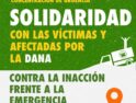 CGT llama a una concentración urgente en solidaridad con las personas afectadas por la DANA