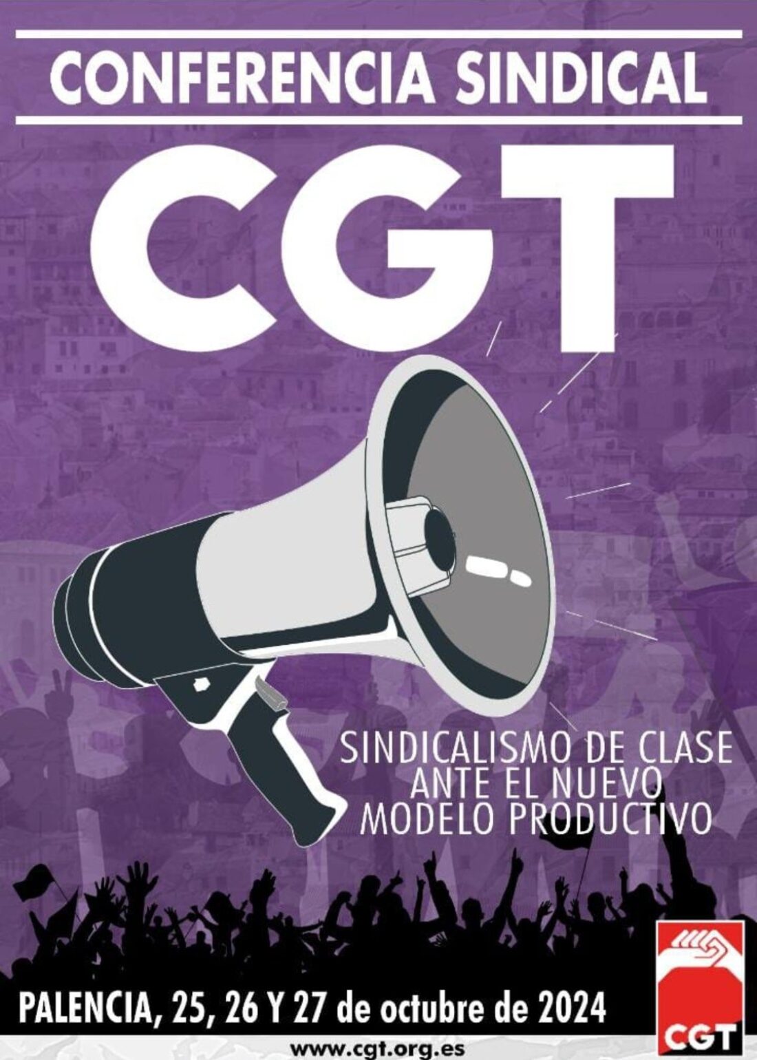 Conferencia sindical en CGT en Palencia el 25, 26 y 27 de octubre