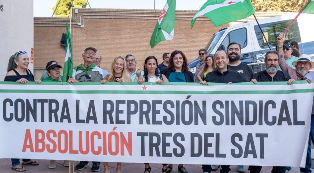 CGT celebra la absolución de las tres sindicalistas del SAT de Granada