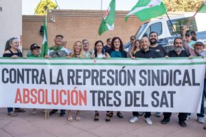 CGT celebra la absolución de las tres sindicalistas del SAT de Granada