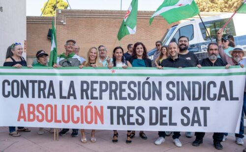 CGT celebra la absolución de las tres sindicalistas del SAT de Granada