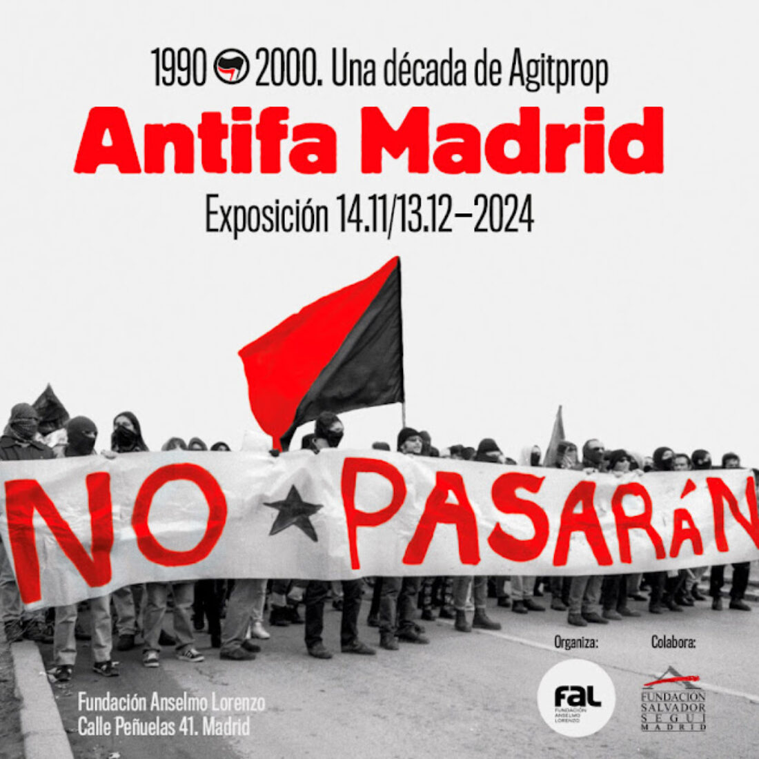 El 14 de noviembre se inaugura la exposición ‘Antifa Madrid. 1990-2000, una década de Agitprop’