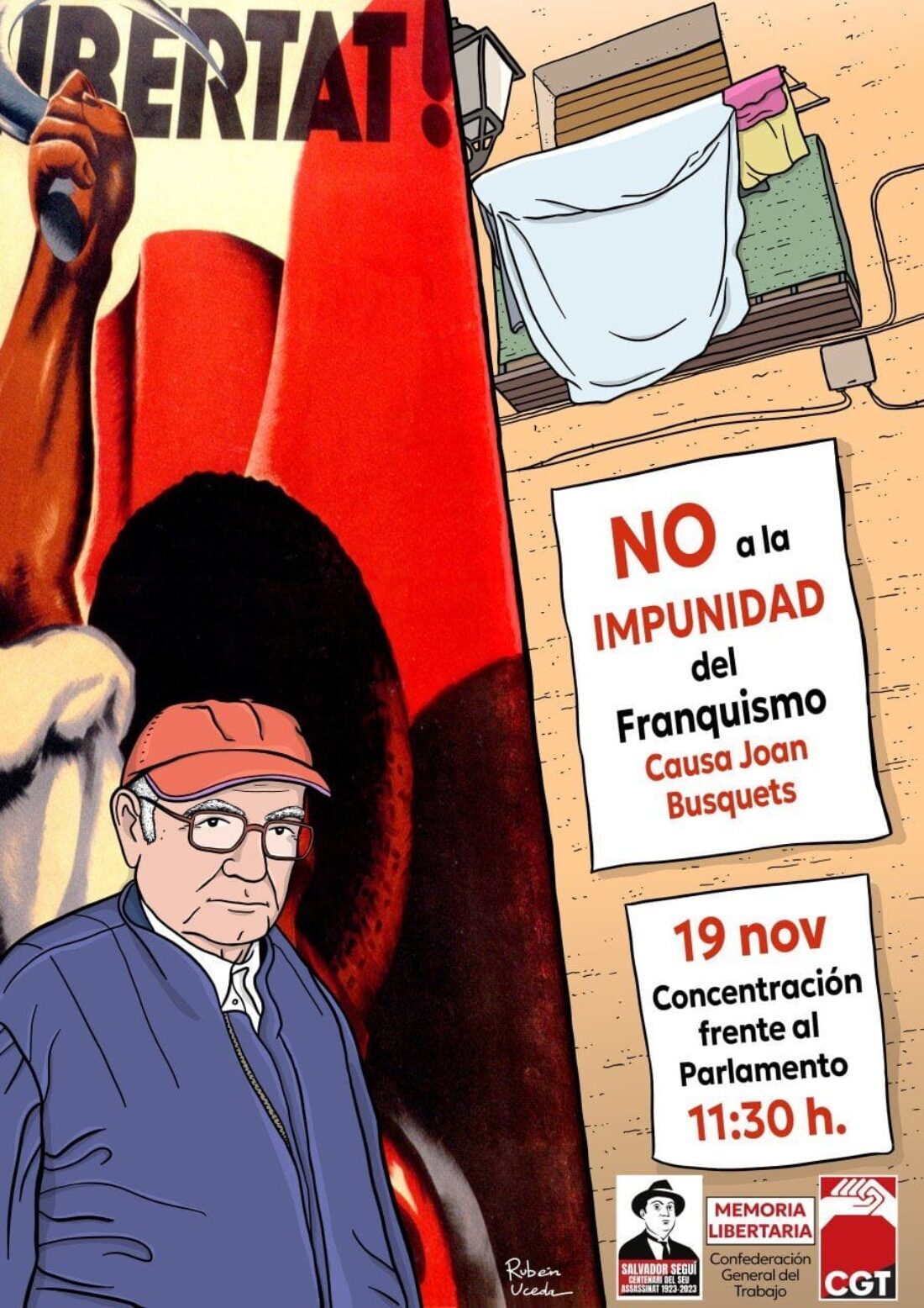 Joan Busquets, uno de los últimos maquis vivos, mañana en Madrid para denunciar la impunidad del franquismo