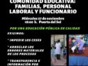 CGT, CNT, SO y COBAS convocan concentración este 27 de noviembre contra la falta de recursos y el despido en los centros educativos