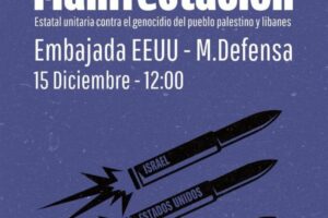 CGT realiza un llamamiento a la participación masiva en la manifestación estatal convocada por Palestina para este domingo, 15 de diciembre, en Madrid