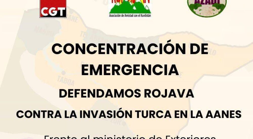 28-D: Concentración «Paremos la guerra en el norte de Siria»