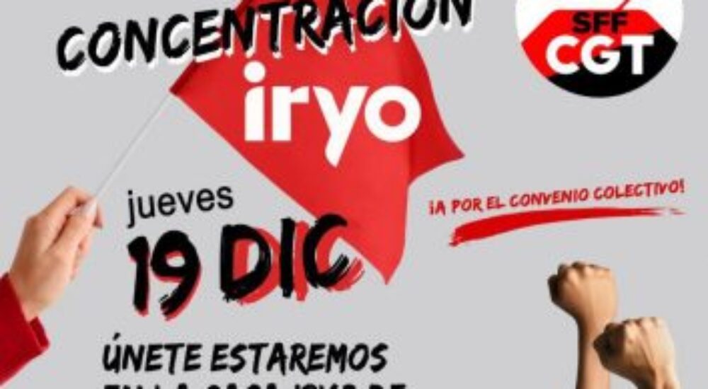 La plantilla de IRYO realiza protestas en Sevilla y Málaga, exigiendo un convenio colectivo