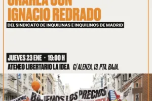 Charla con Ignacio Redrado del Sindicato de Inquilinas e Inquilinos de Madrid