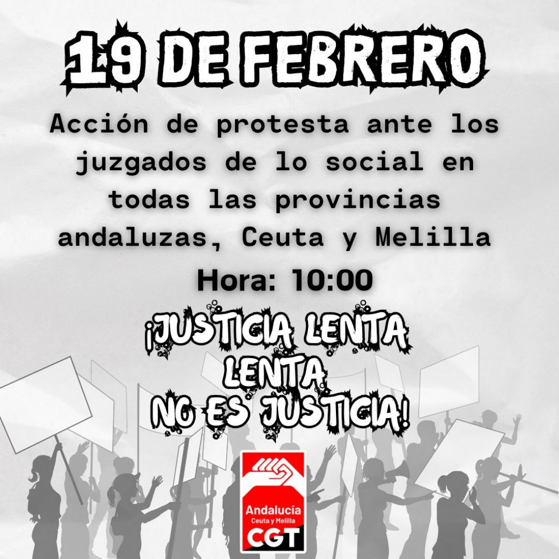 19F, jornada de lucha por la Justicia Social en los juzgados