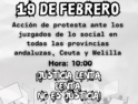 19F, jornada de lucha por la Justicia Social en los juzgados