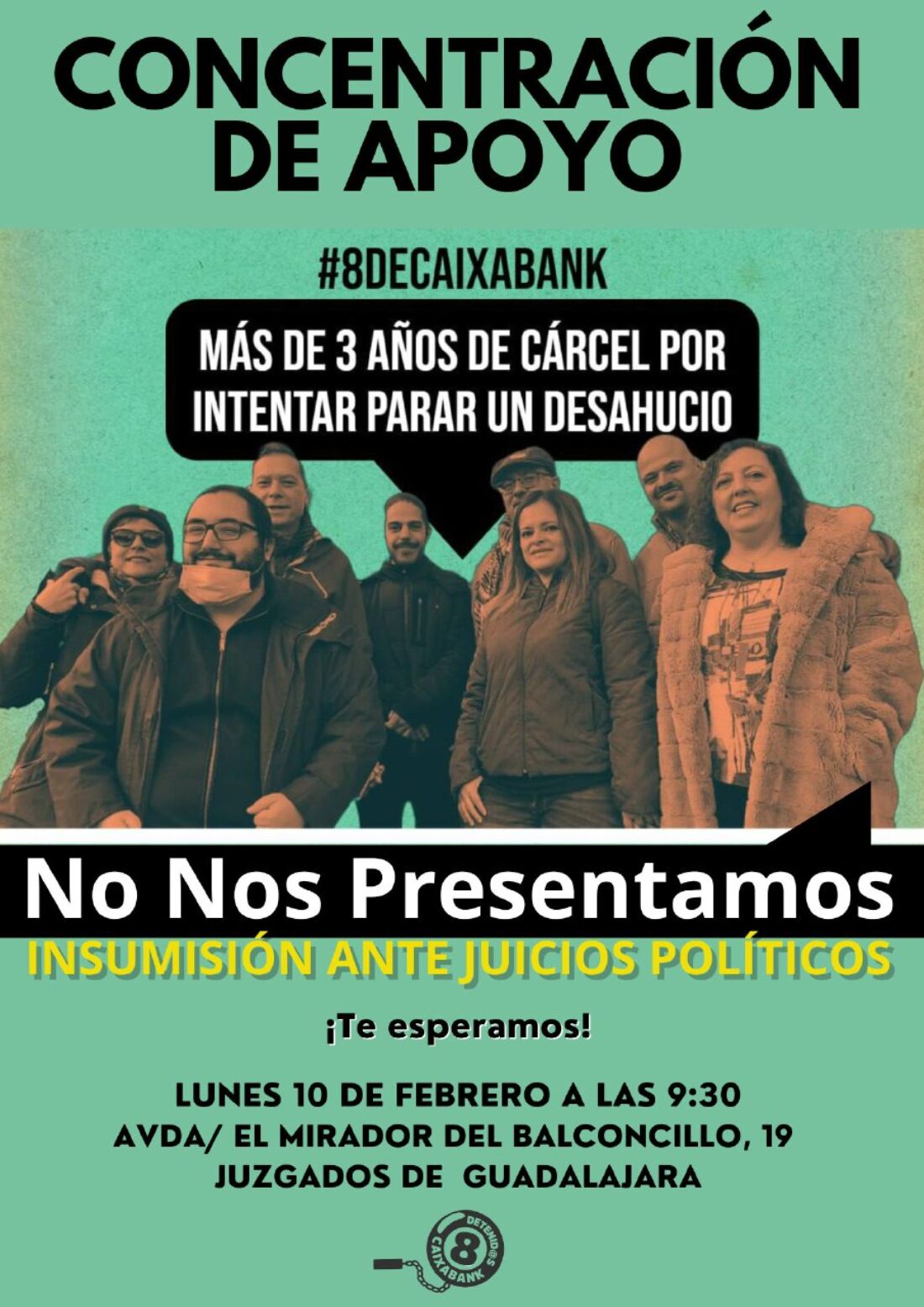 CGT apoya a las compañeras del caso ‘Las 8 de Caixabank’