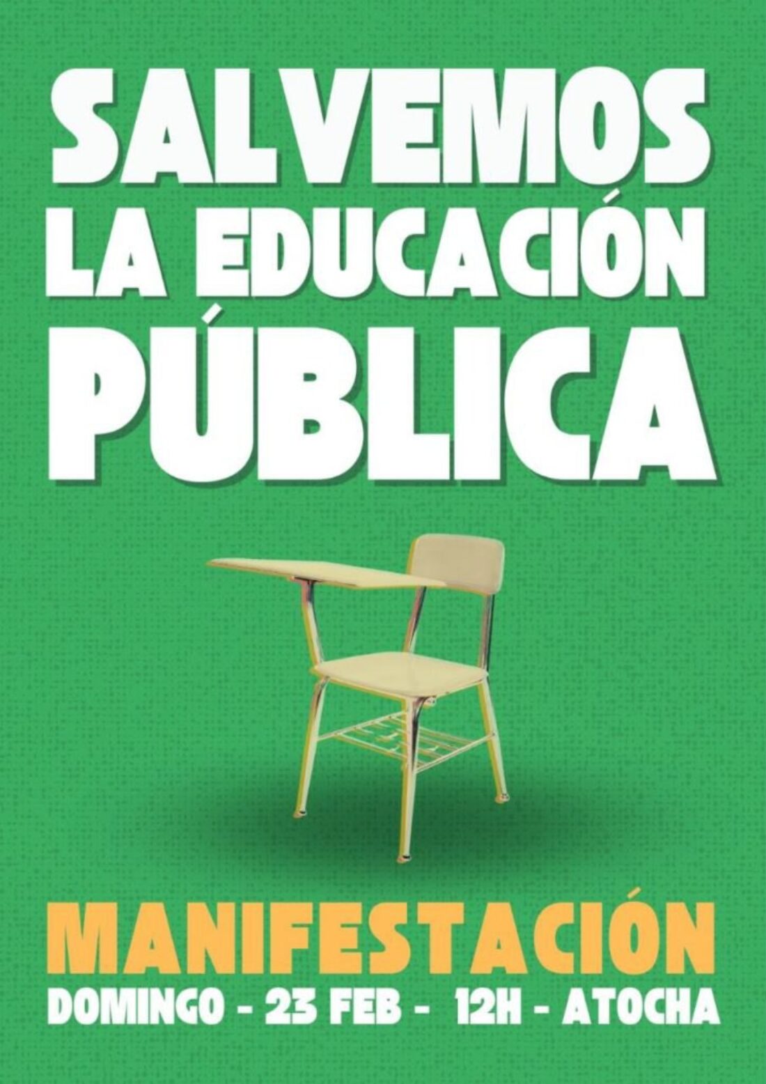 23-F: Manifestación por la educación pública en Madrid