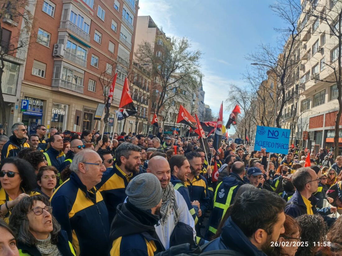 La plantilla de CORREOS se moviliza contra la firma que modifica el Convenio Colectivo