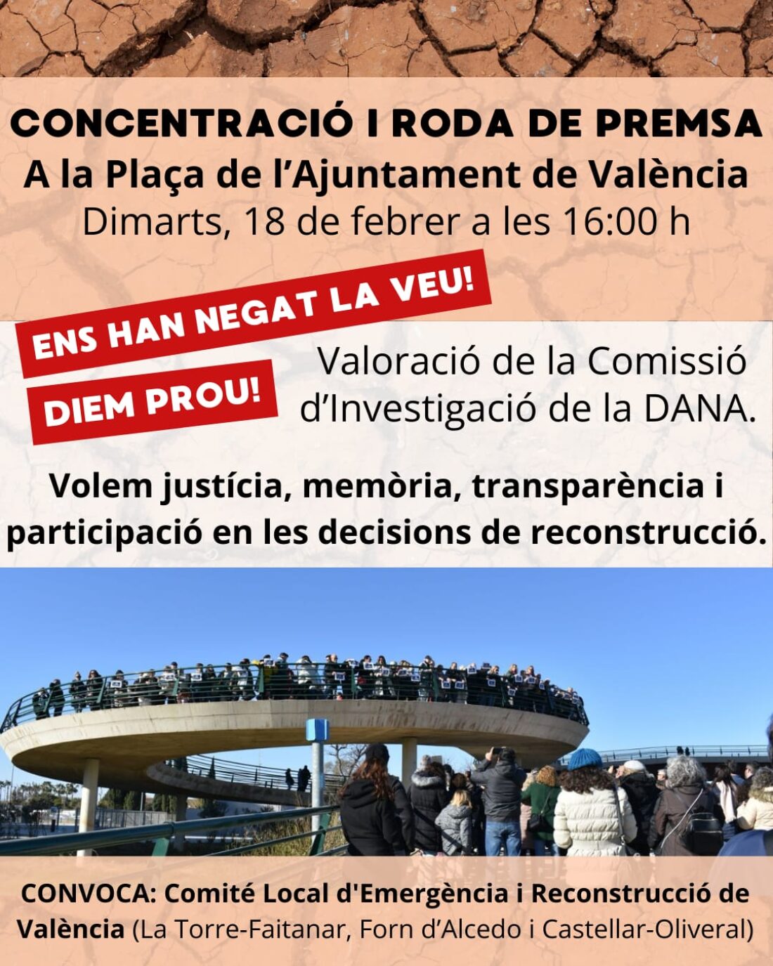 Valoración de la Comisión de Investigación de la DANA por parte de Comité Local de Emergencia y Reconstrucción de València