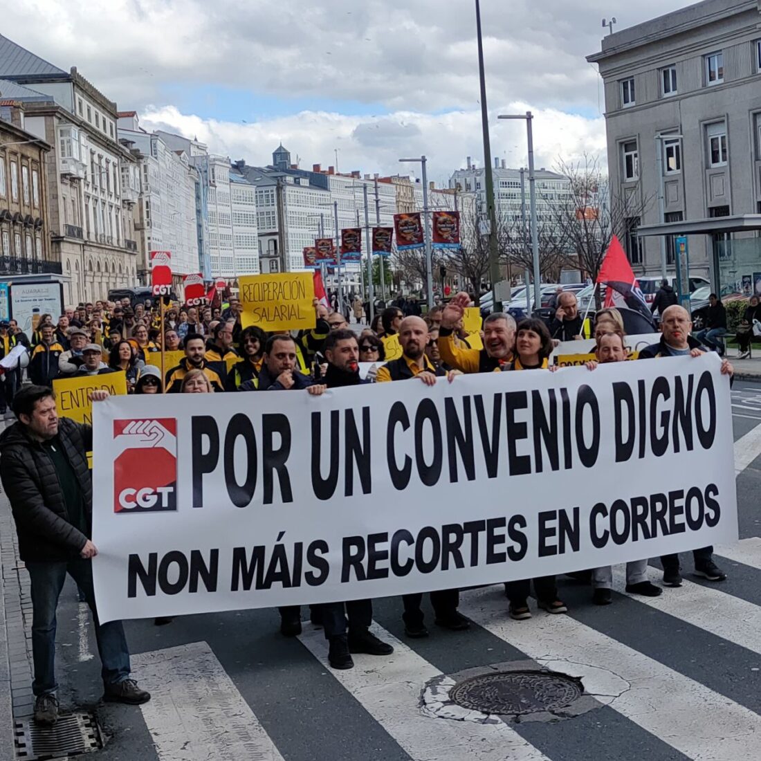 Arranca con forza a folga convocada pola CGT na Área Noroeste de Correos