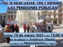 10-M: Concentración de la Asamblea de Pensionistas de Úbeda