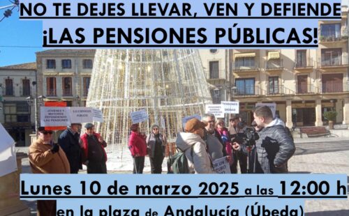 10-M: Concentración de la Asamblea de Pensionistas de Úbeda