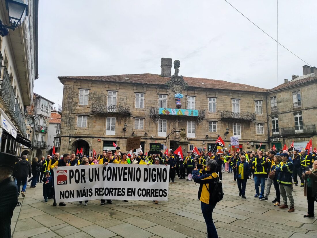 Éxito da folga e das mobilizacións Correos 5M