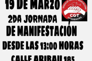 CGT Barcelona denuncia represión sindical en la Residencia Can Buxeres de Hospitalet de Llobregat