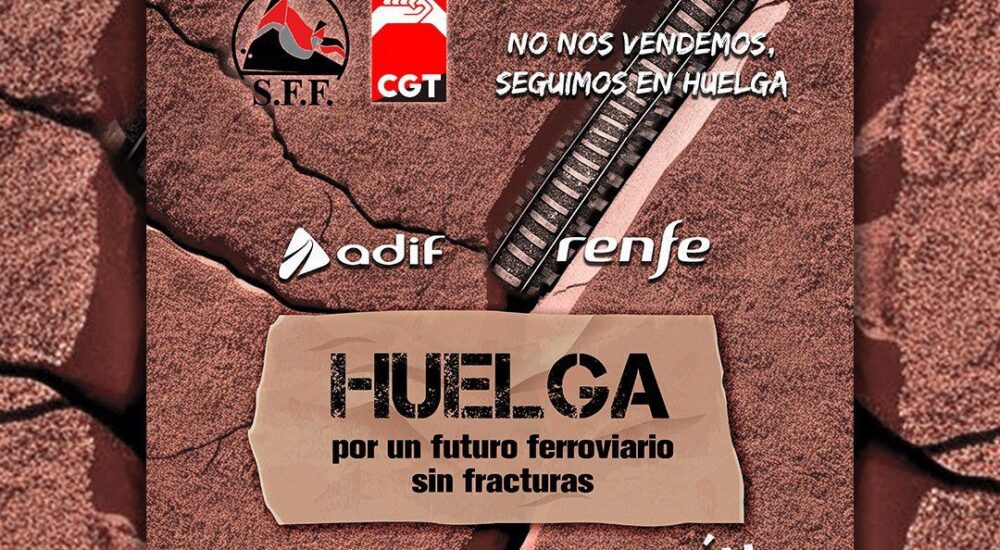 El 26 de marzo y 1 de abril nuevas jornadas de huelga en RENFE y ADIF
