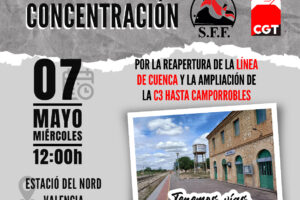 7-M: Concentración por un servicio ferroviario digno, a la medida de las necesidades de la ciudadanía