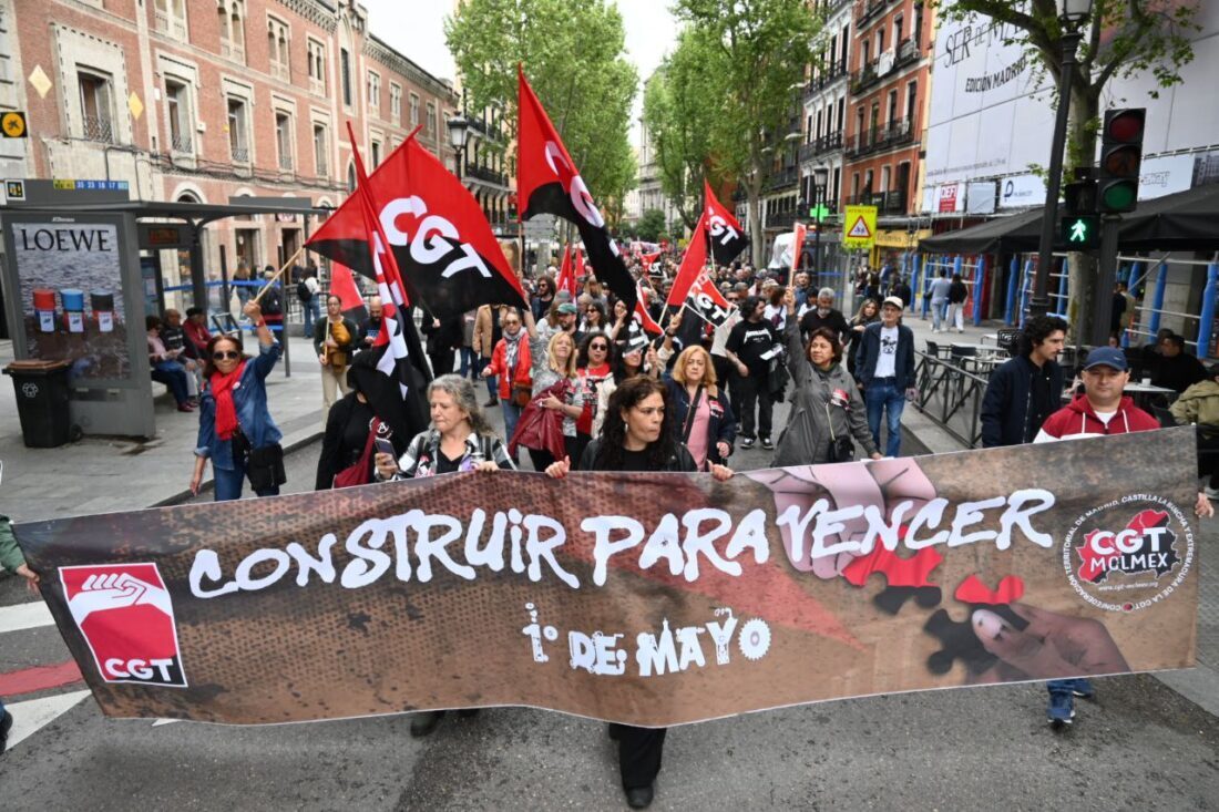 CGT presente en más de 60 movilizaciones del 1° de Mayo en todo el Estado