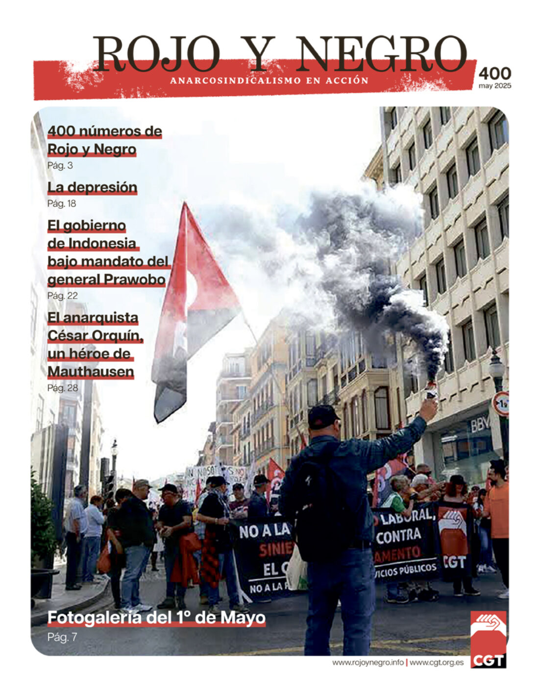 Rojo y Negro nº 400, Mayo 2025