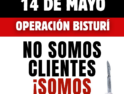 Operación Bisturí: concentración puerta Delegación Salud y Consumo de Jaén, miércoles 14 mayo, 11:00 horas